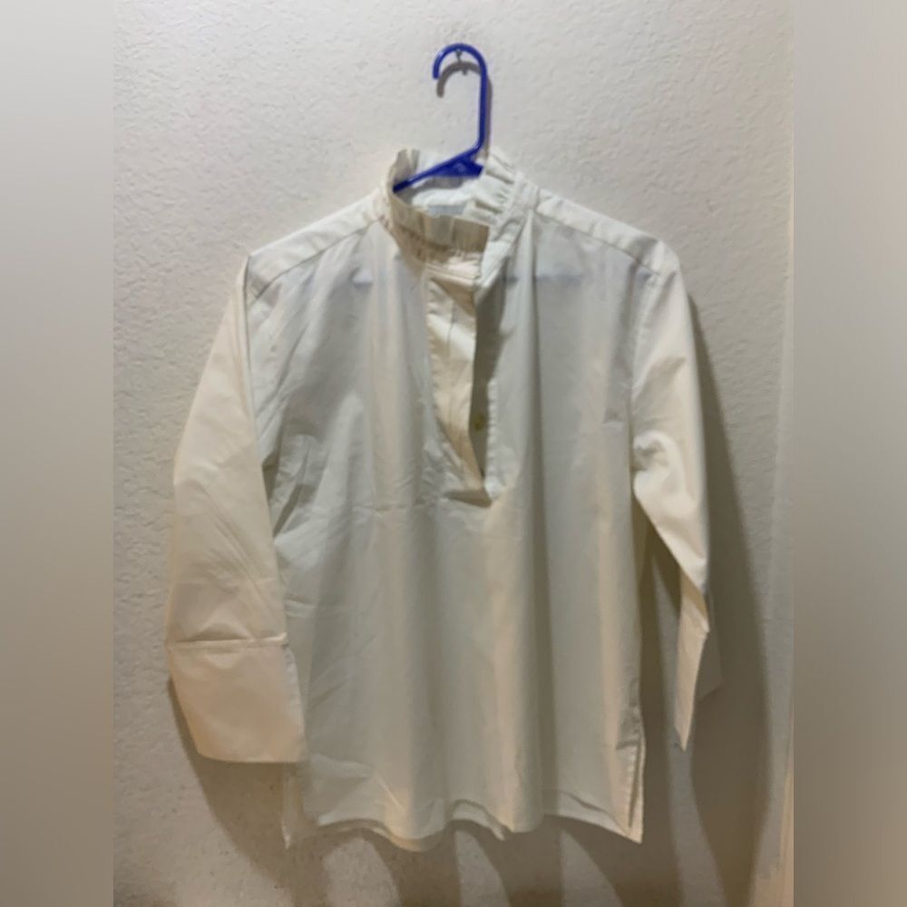 Hinson Wu white cotton tailored shirt